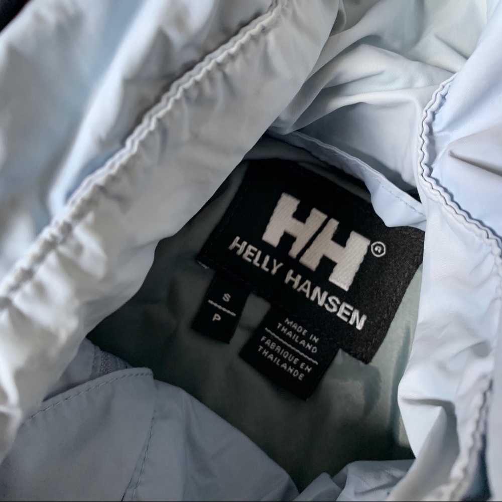 Helly Hansen Blue Packable Waterproof Jacket - image 3